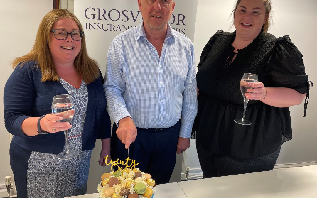 Grosvenor Insurance Brokers, celebrates a great milestone in the company’s history this month by employing it’s 21st employee.